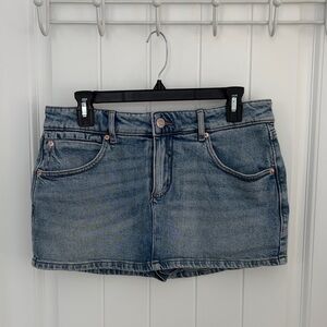Garage Denim Micro Skort